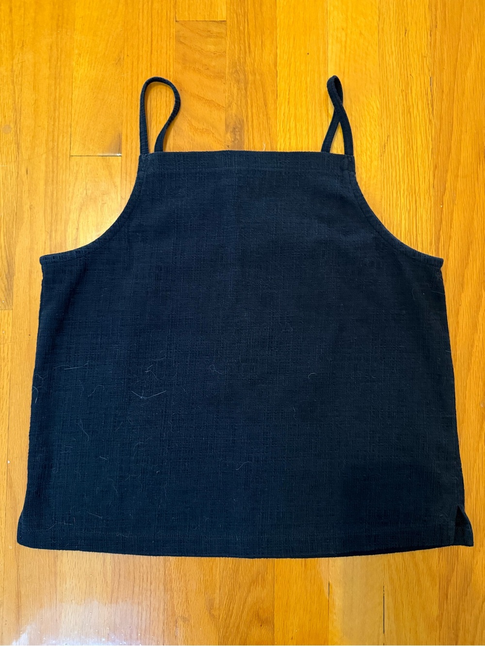 Madewell Black Square-Neck Camisole with Thin Straps